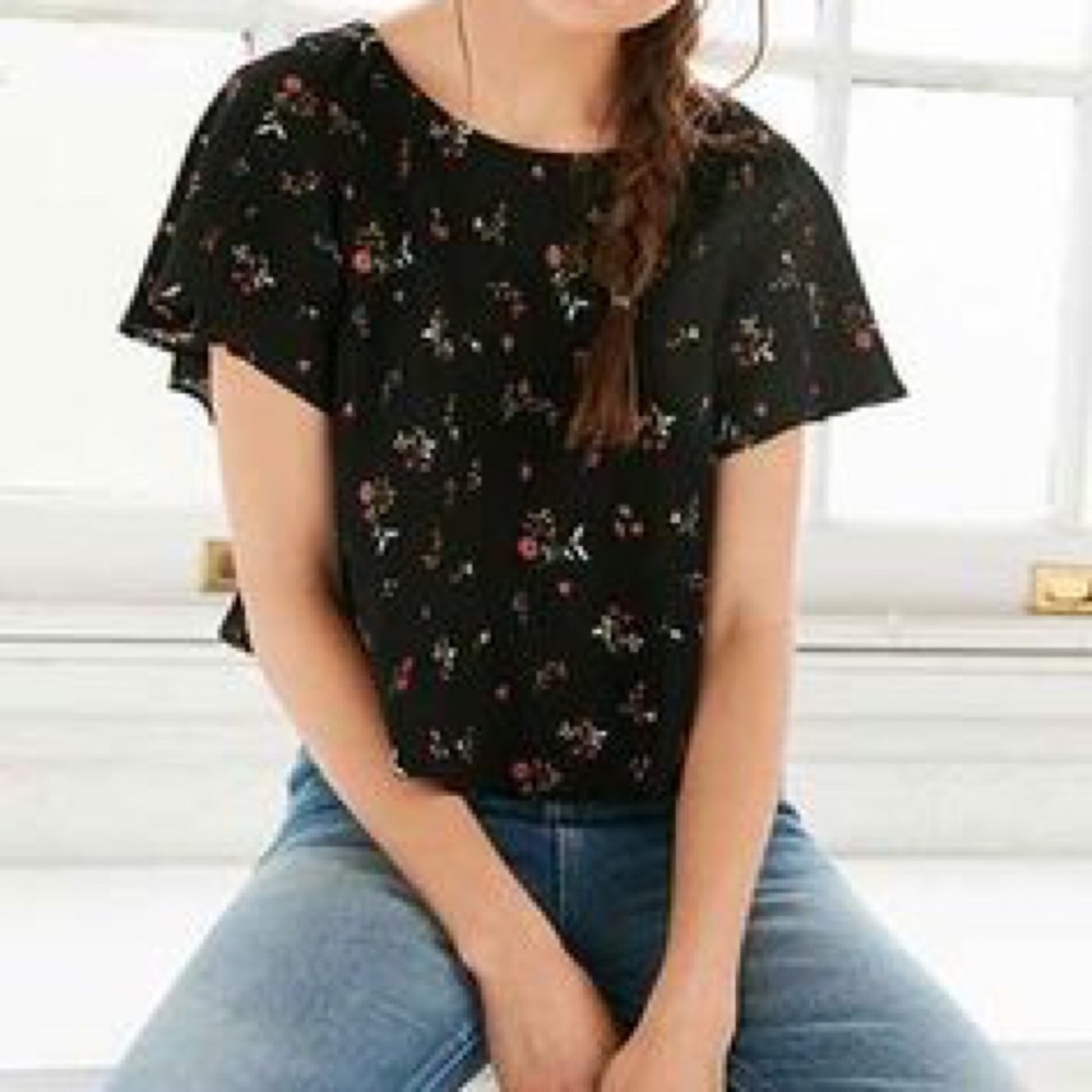 Urban Outfitters Kimchi Blue Black Top